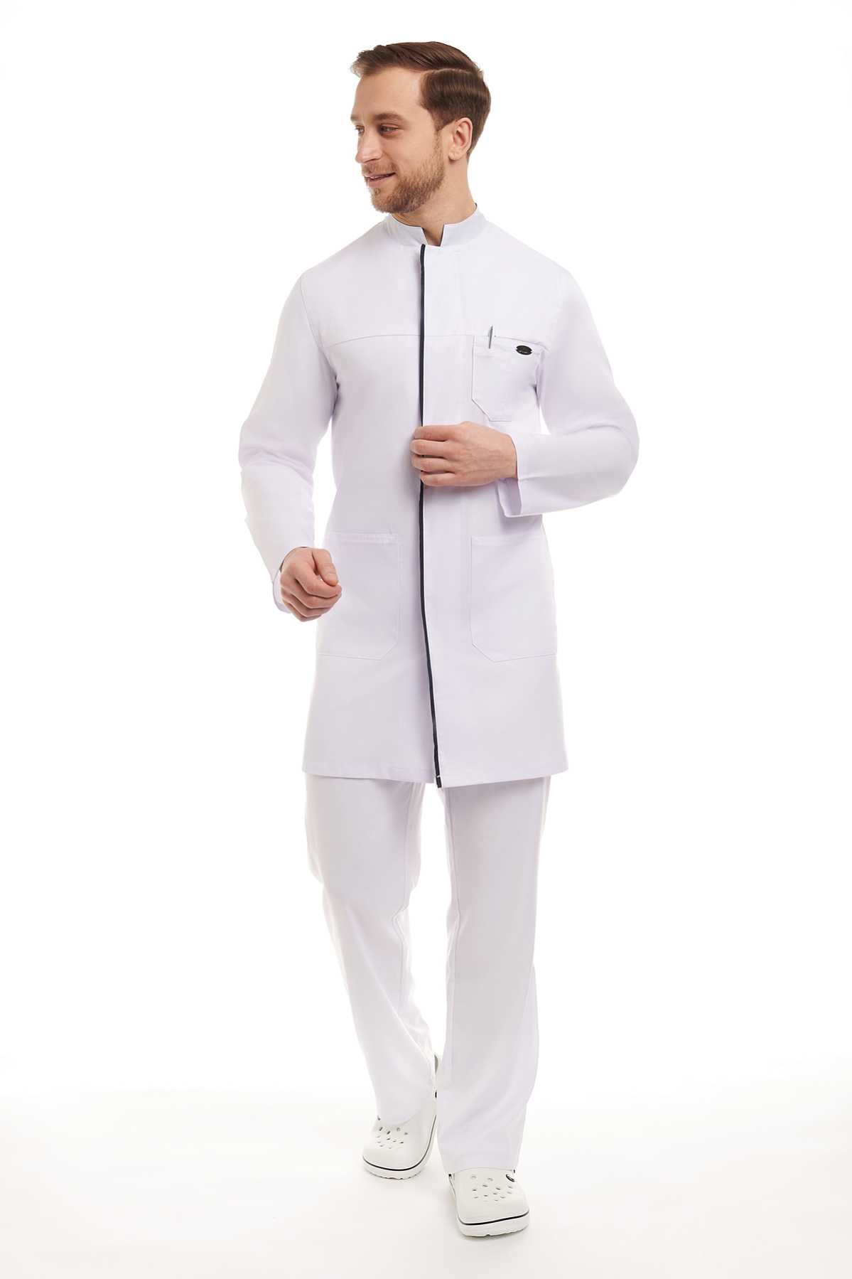 Халат медицинский мужской 1520/3У  Халат медицинский мужской 1520/3У